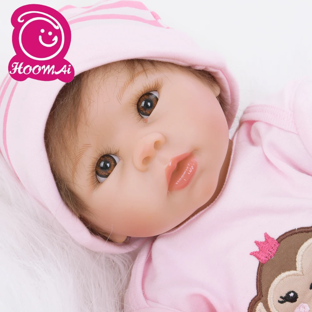 Кукла младенец 50 см Мягкая тканевая кукла тело из силикона и винила Реалистичная