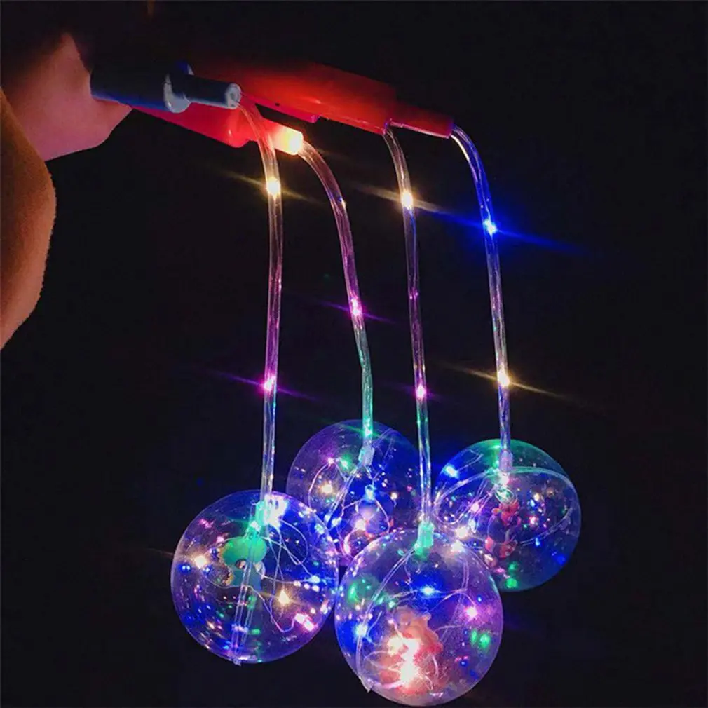 

Bobo Ball Flash Light Handle Christmas Elves Ball Creative LED Light Colorful Cartoon Lanterns Halloween Child Toy Clearance