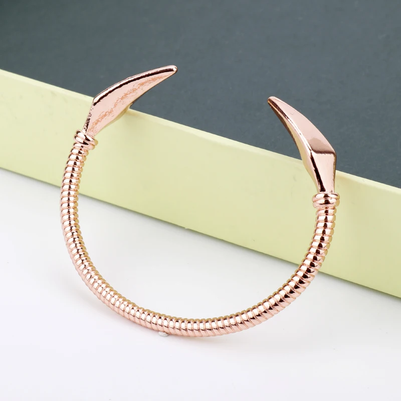 2 вида стилей модные манжеты браслеты для женщин розового золота браслет