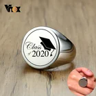 Мужское кольцо-вывеска Vnox, кольцо из нержавеющей стали 2020, в стиле панк