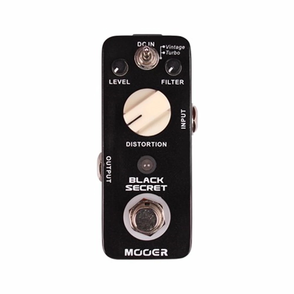 MOOER Black Secret Микро Мини искажения электрогитары педаль эффектов True Bypass металлический корпус для гитары Запчасти и аксессуары