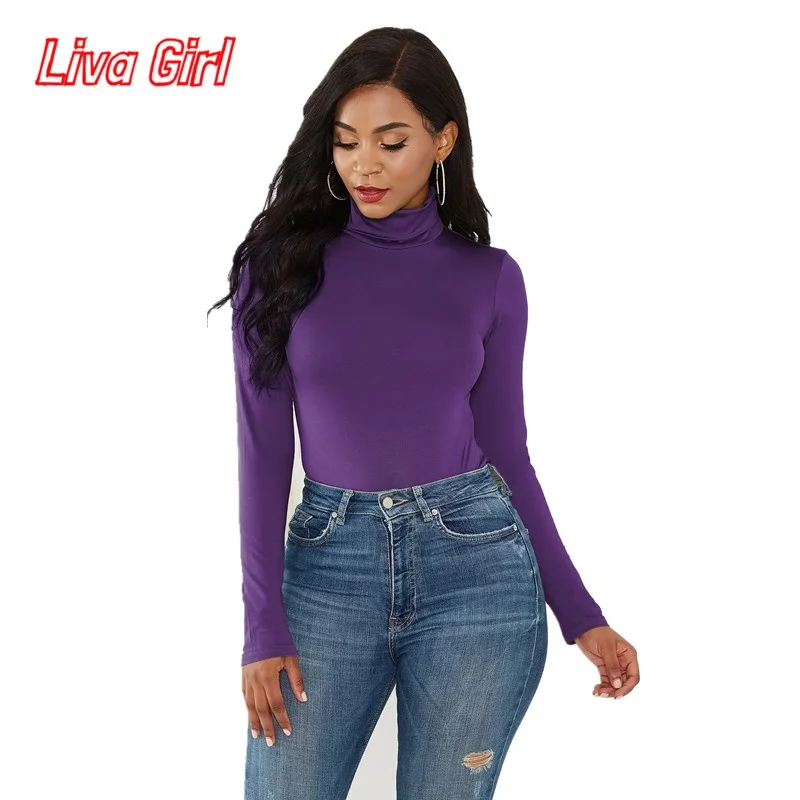 2020 Spring Summer Long Sleeve Sexy Romper Women Bodysuit Solid Jumpsuits Club Wear O-Neck Fashion Bottoming Shirt Clothes |