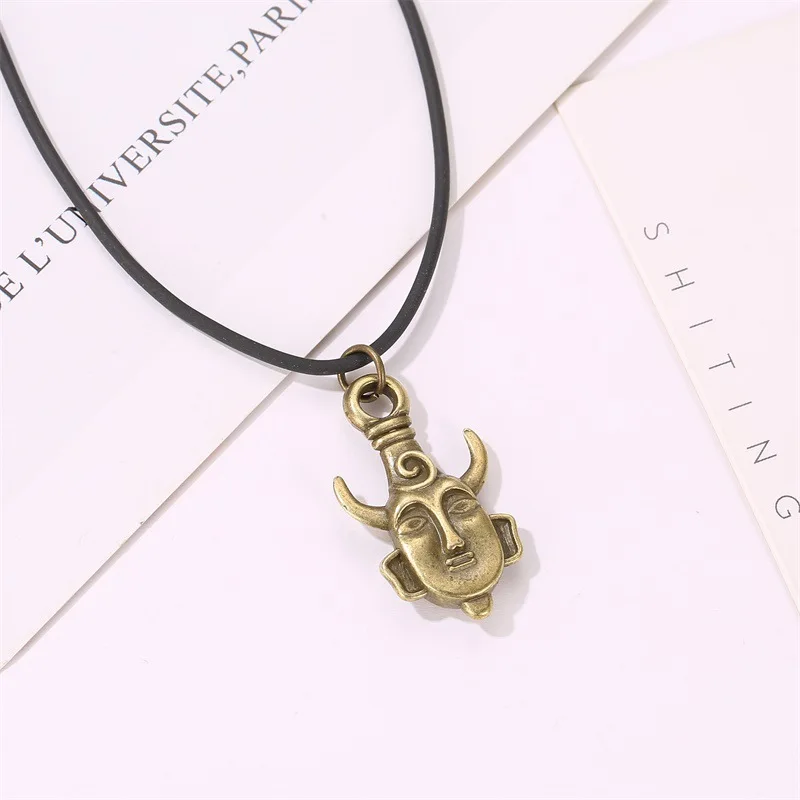 Supernatural Dean Necklaces Leather Rope Pendant Chain Necklace Winchester Jensen Ackles Amulet Vintage Jewelry | Украшения и