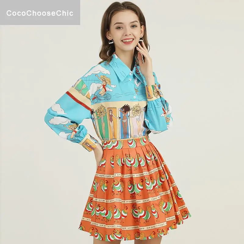 

Женский весенний костюм с юбкой и длинным рукавом