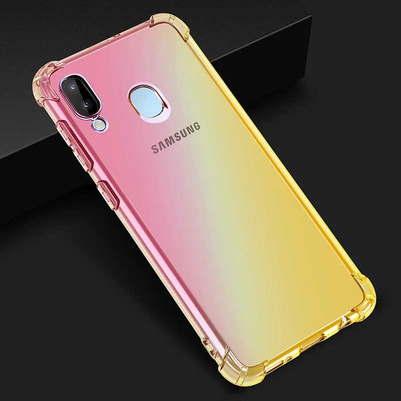 Градиентный чехол для телефона Samsung Galaxy A50 A70 S8 S9 Plus Note 9 8 A30 40 A20 A20e A10 A9 A7 2018 M20 30 |