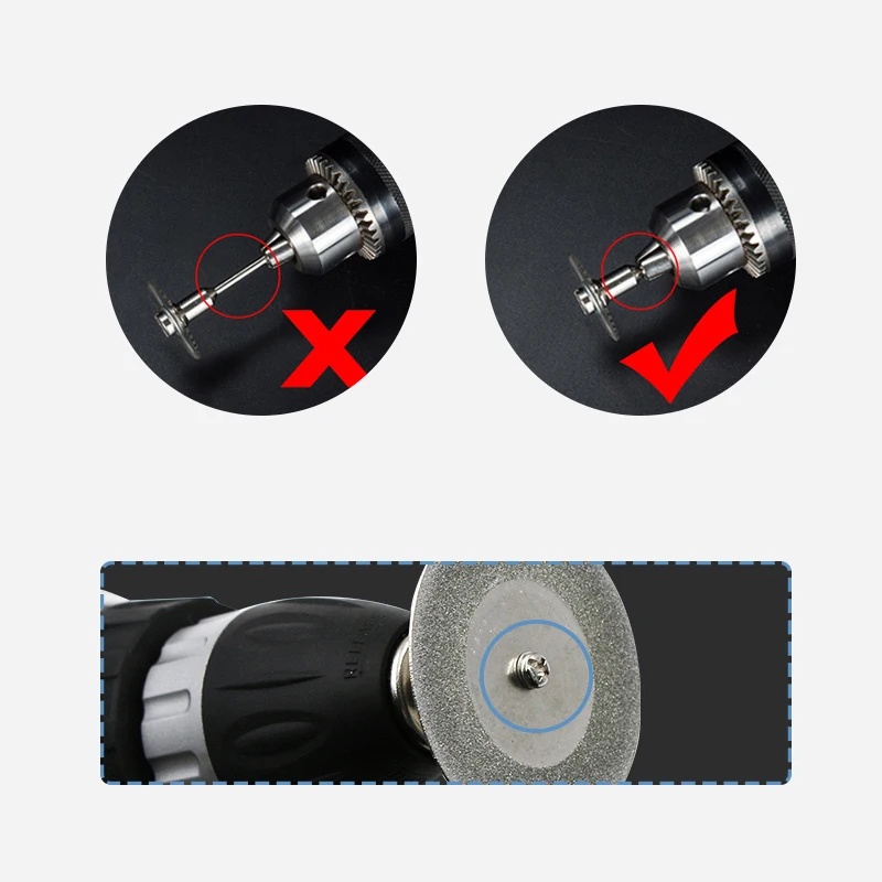 10 шт./компл. Dremel алмазный режущий диск для Dremel вращающийся аксессуары для инструментов с 2 оправками