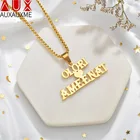 Двойное ожерелье Auxauxme с подвеской в форме сердца из нержавеющей стали, индивидуальные украшения для пар, свадебные подарки