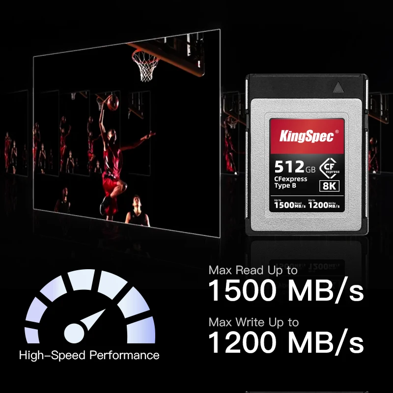 Карта памяти KingSpec CFexpress 256 ГБ 512 CF Express PCIe 3.0X 2 Type B карта для цифровой зеркальной