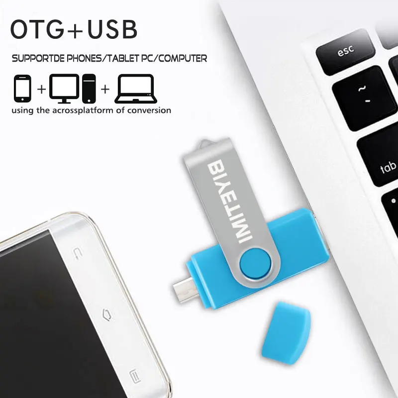 

Biyetimi Multifunctional USB stick 64gb otg 2.0 pendrive 128gb Flash Drive 32gb cle usb black Pen Drive for phone