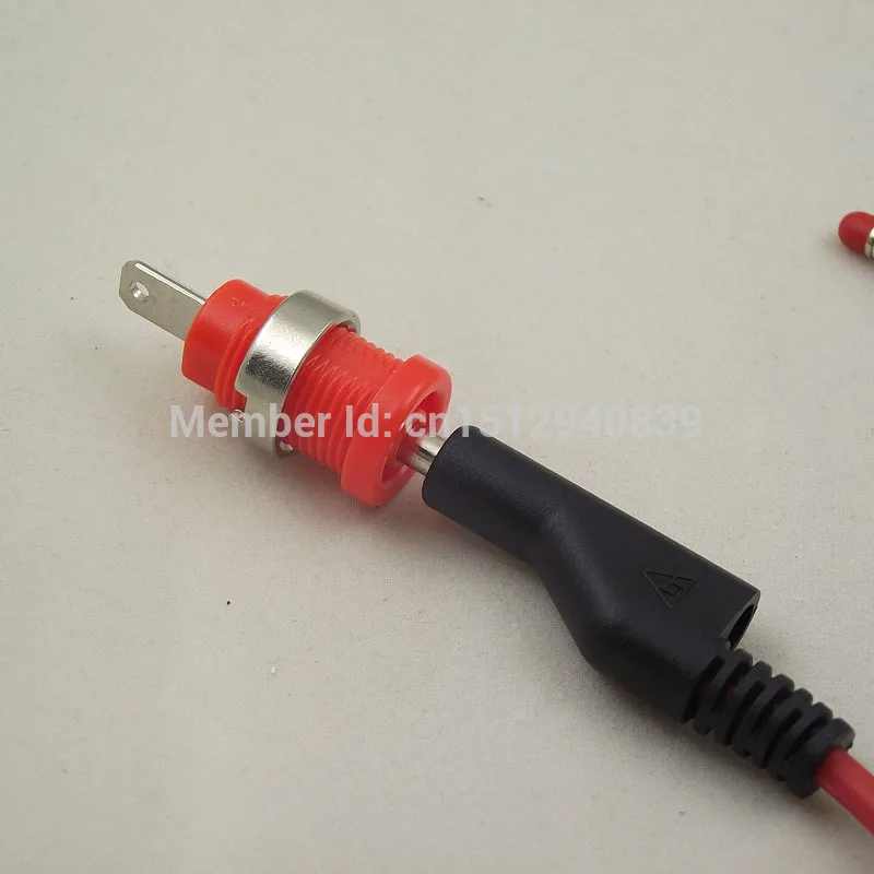 Высокое качество 4 мм Головка банана для головки тестовая линия с разъем