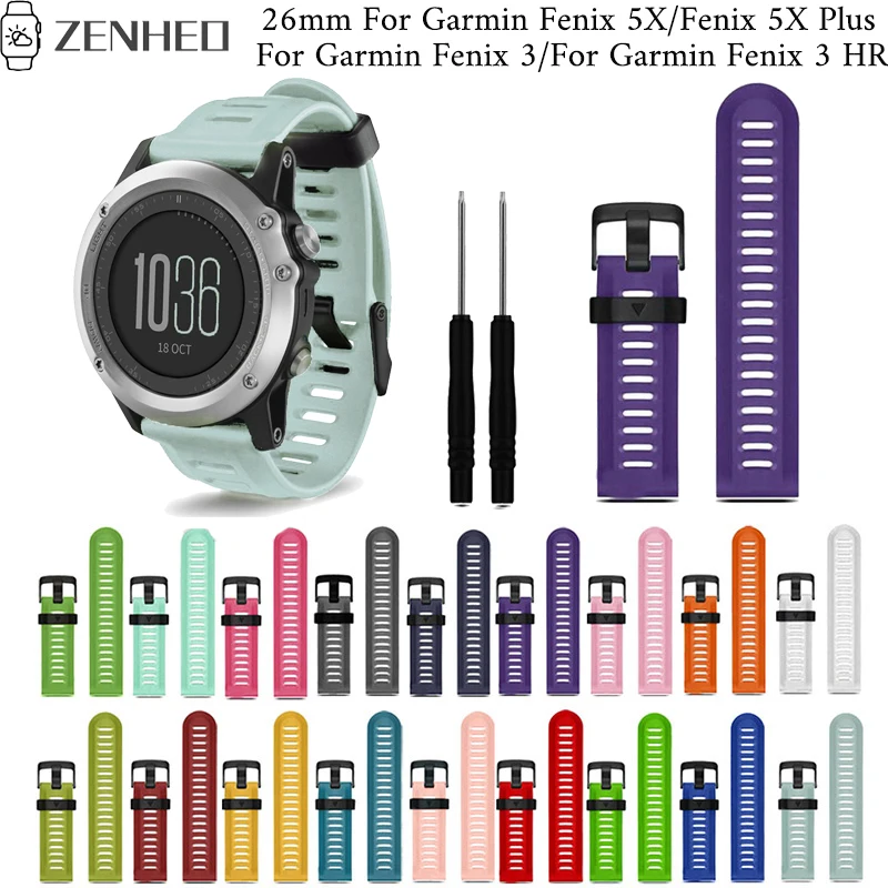 26 мм силиконовый ремешок для Garmin Fenix 3/3 HR Frontier/классический ремешок для Garmin Fenix 5X/5X Plus Смарт-часы браслет