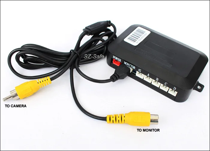 

4 зонда, визуальный радар с навигацией или дисплеем, реверсивный радар, дисплей, реверсивная камера, визуальный радар