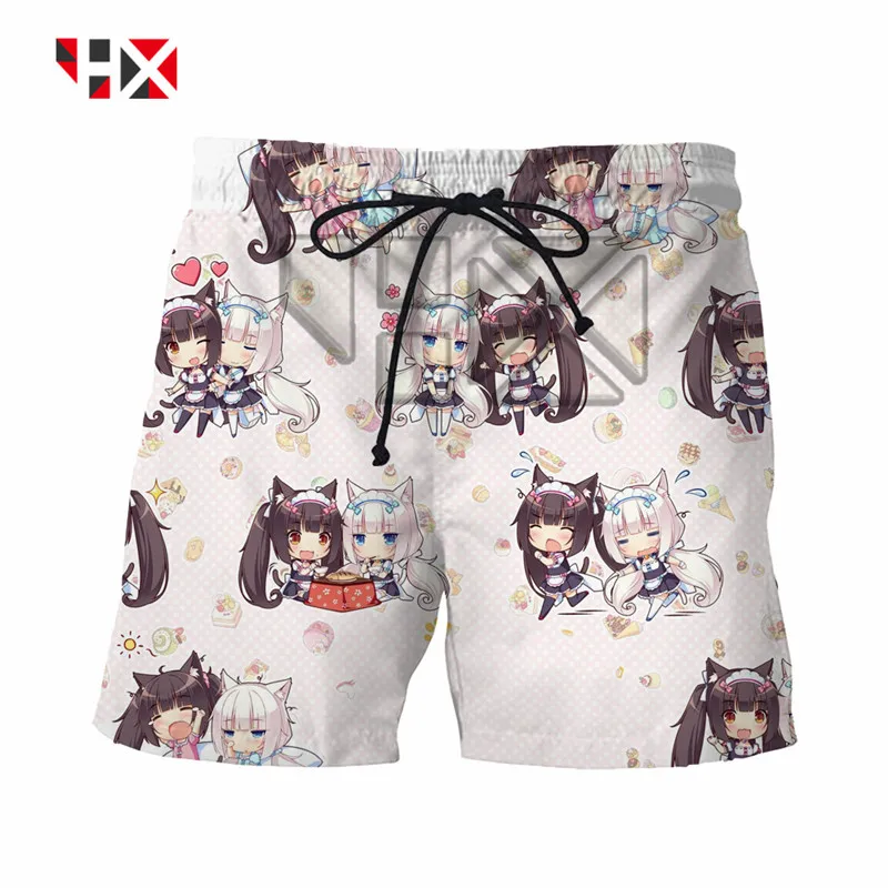 Новинка лета 2021 стильные трендовые милые шорты унисекс с 3D принтом для девочек в