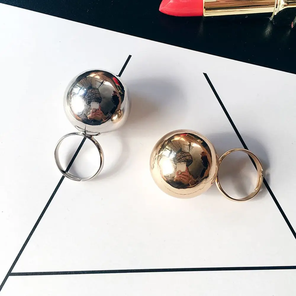 1 шт. Индивидуальные женские кольца стильное и модное большое металлическое