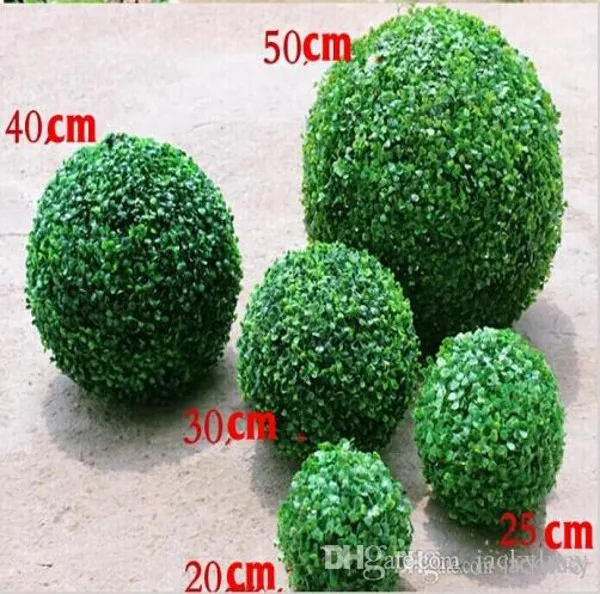 40 см 16 дюймов Искусственный пластик Миланская Трава шар из самшита целующийся