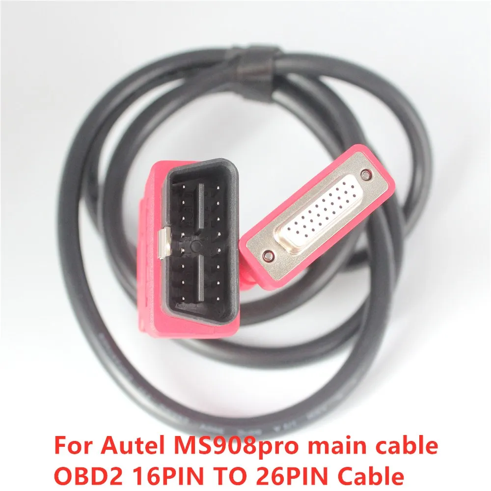 

Car diagnostic tool OBD2 16PIN Main Test Cable For Autel Maxisys DS808 MS906 MS908 MS908PRO MS908 Elite OBDII 16P TO 26P cable
