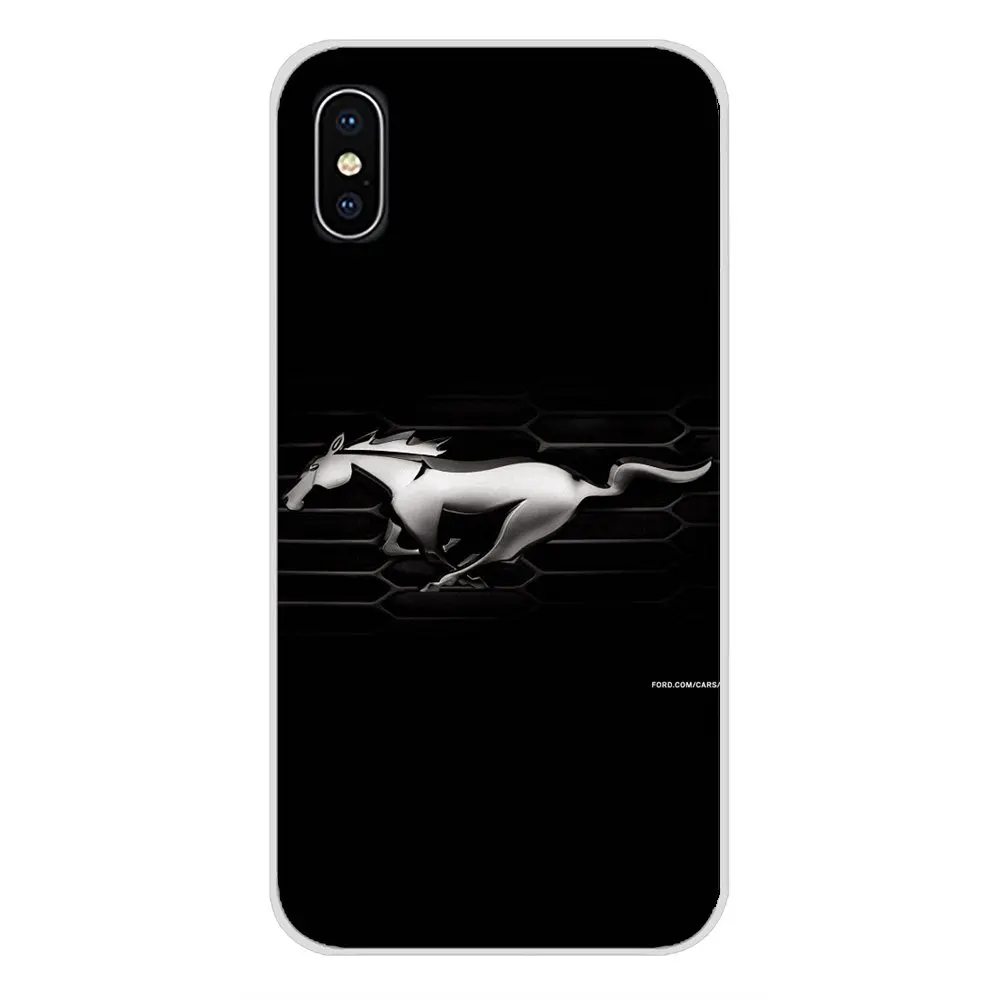 Аксессуары чехлы для телефонов автомобильные с логотипом Ford Mustang Apple iPhone X XR XS 11Pro