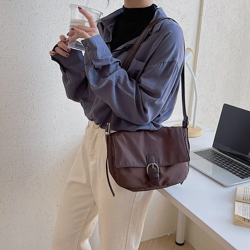 

Women Underarm Bag Double Shoulder Messenger Bag Girls Causal Handbags Women Bags Designer Oxford Cloth Drop Shipping