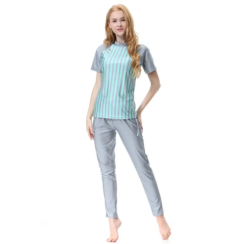 Высококачественный Восточный исламский мусульманский хиджаб с коротким рукавом