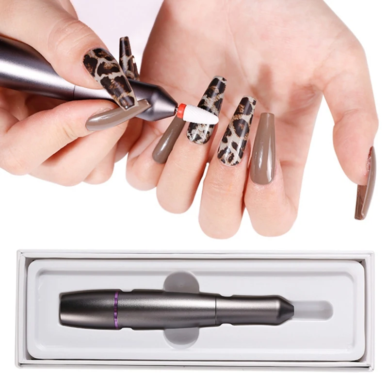 

Nail Drill Machine for Manicure Set Macnicure Machine Kit with Cutters for Removing Gel Nail Varnish Nail Drill Bits