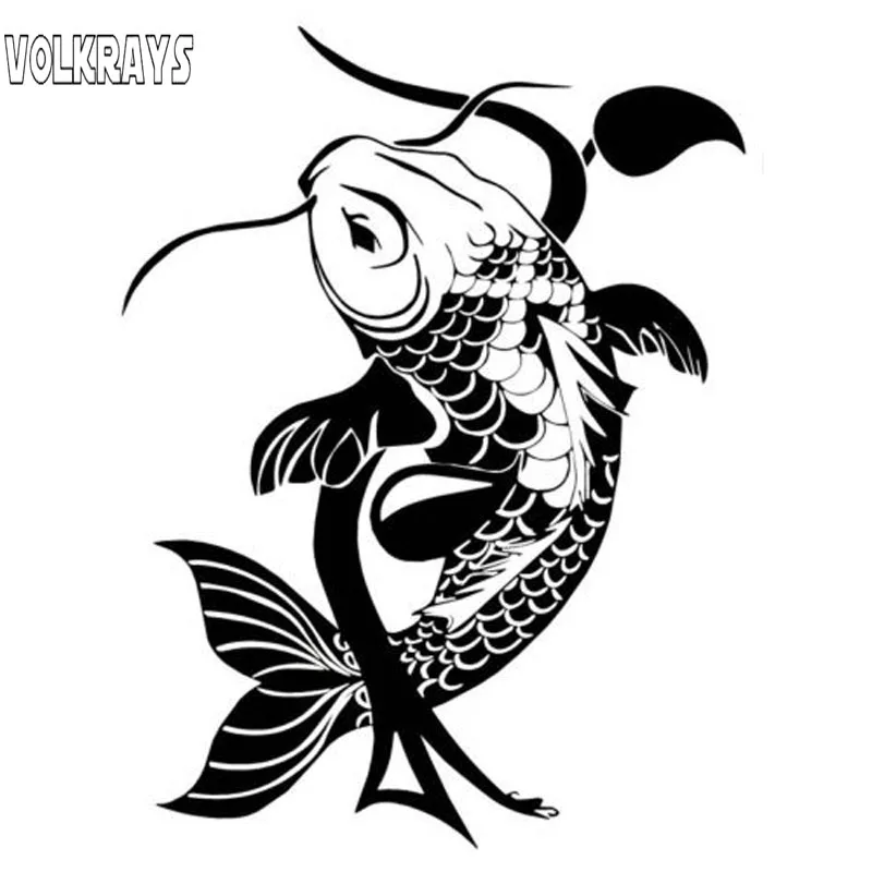 Volkrays креативные автомобильные стикеры Koi Fish аксессуары для традиционных