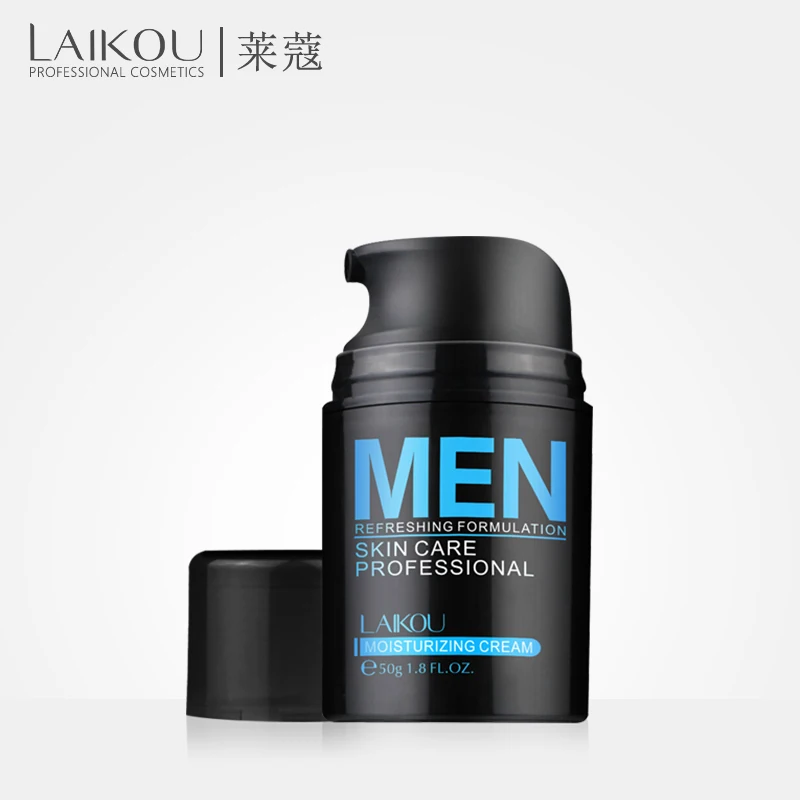 LAIKOU-crema facial de ácido hialurónico para hombres, control de aceite hidratante con crema de día, reafirmante, antiarrugas, reduce los poros, Blanqueador