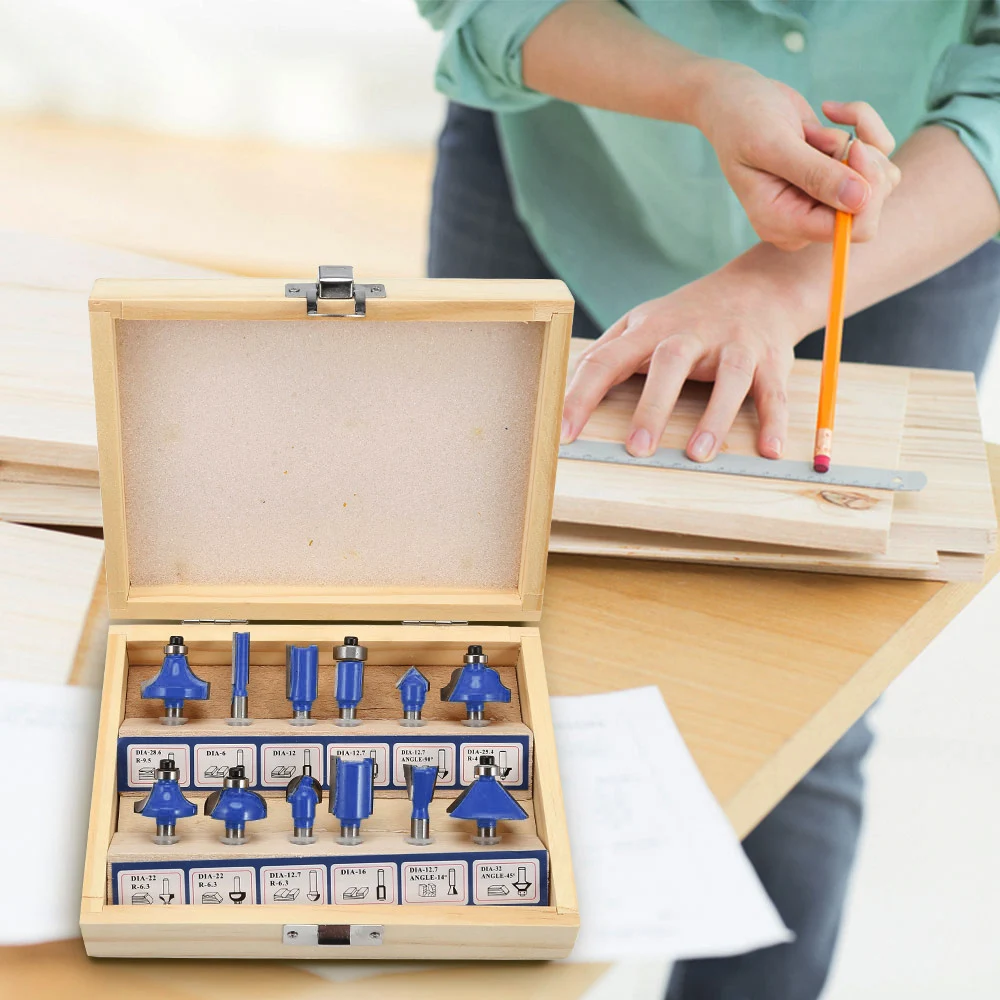 12 шт. Фрезерный резак деревообрабатывающий инструмент электрический ручной