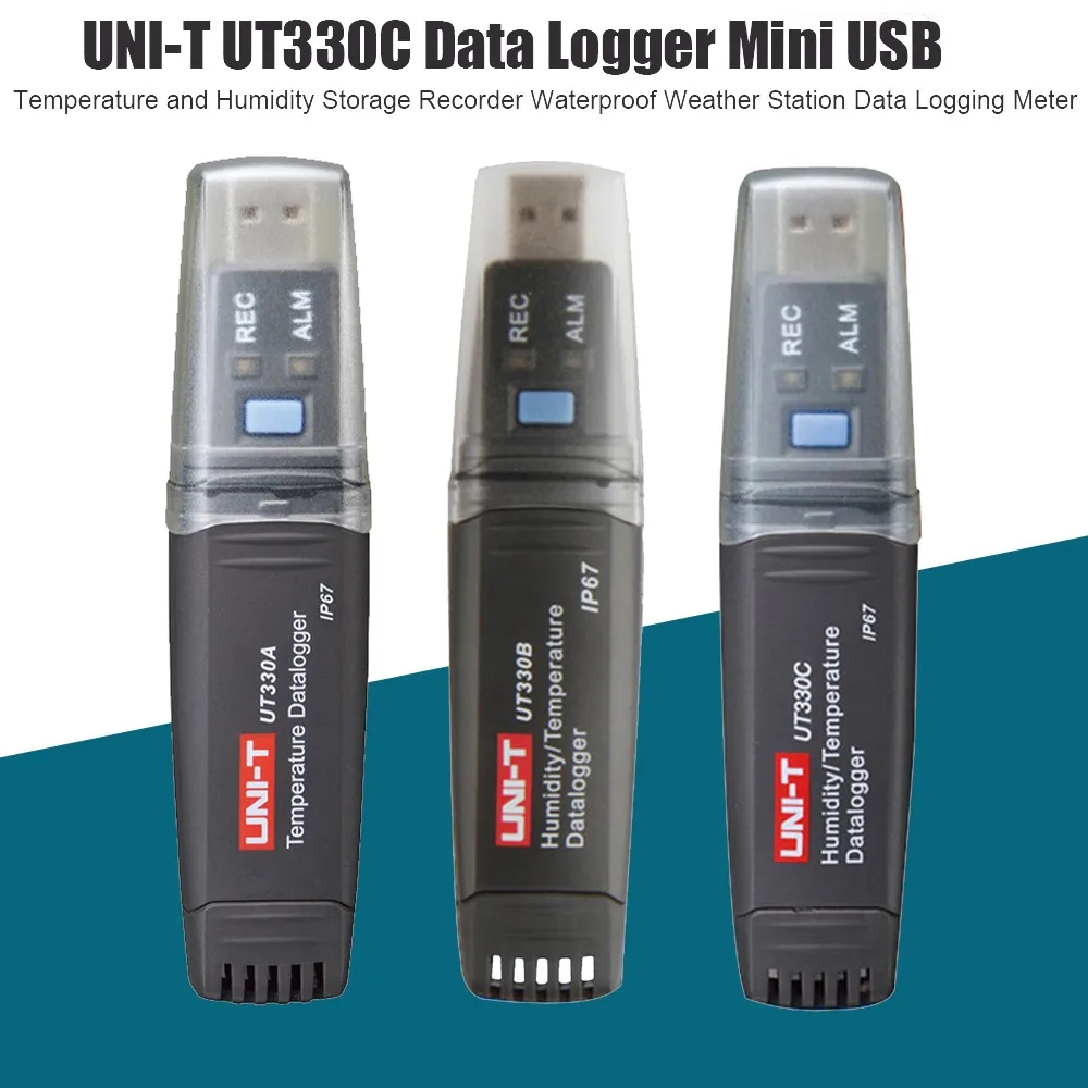 

UNI-T USB Data Logger UT330B USB Temperature And Humidity Data Logger Barometric Pressure Tester Waterproof Data Logging Meter