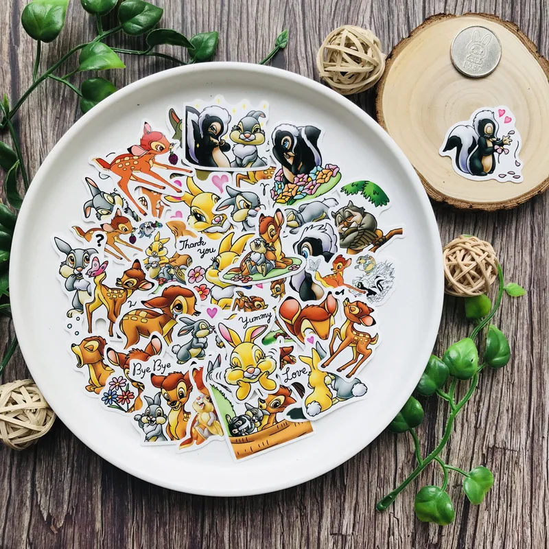 34pcs Fawn Reward Toy Stickers For Car Styling Bike Motorcycle Phone Laptop Travel Luggage Cool Funny Sticker Bomb Skate Decals|Наклейки