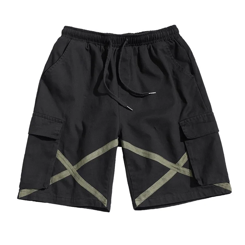 

BOLUBAO 2021 Fashion Summer Cargo Shorts Men Streetwear BIg Pockets Cotton Casual Shorts Male Loose Short Pants