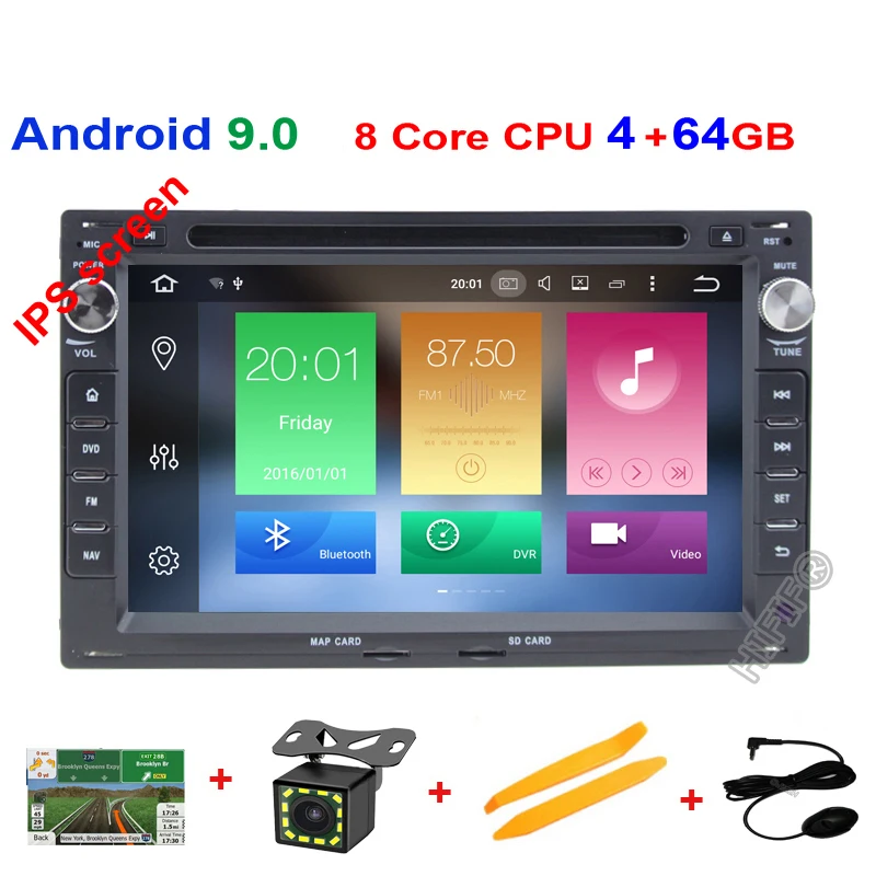 4GRAM 64G RAM DSP ips 4G Android 9,0 Автомобильный gps для VW PASSAT B5 B4 JETTA BORA GOLF 4 SHARAN POLO MK5 MK4 MK3 T5 транспортер для peugeot 307 dvd - Цвет: 4GRAM 64G RAM