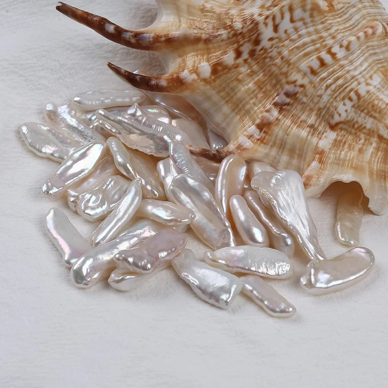 Оптовая продажа бусины Бива из натурального пресноводного жемчуга неправильной