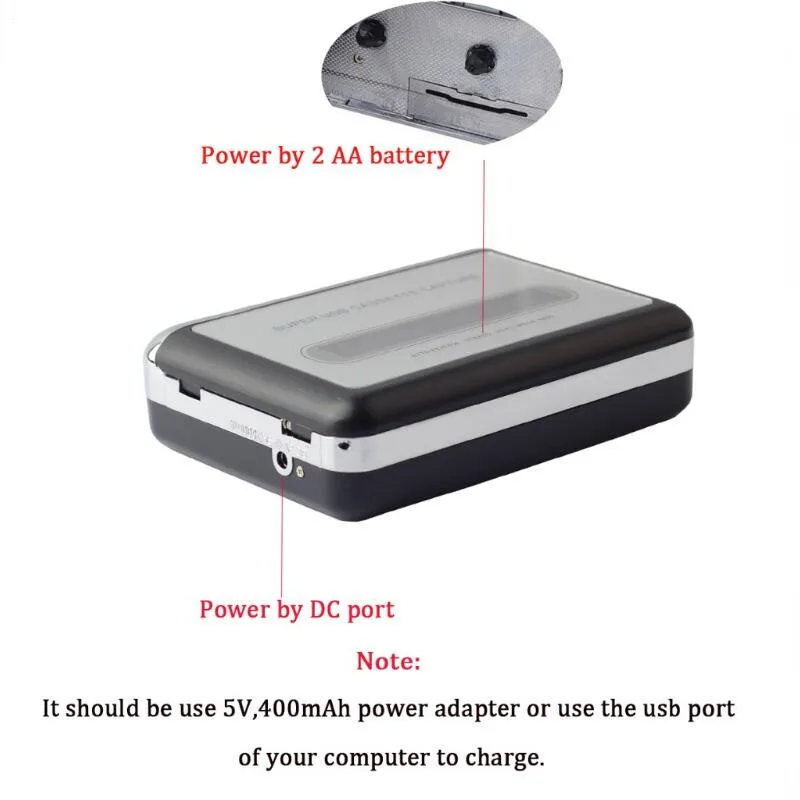 Кассетный плеер преобразователь USB кассеты в MP3 музыкальный проигрыватель Capture