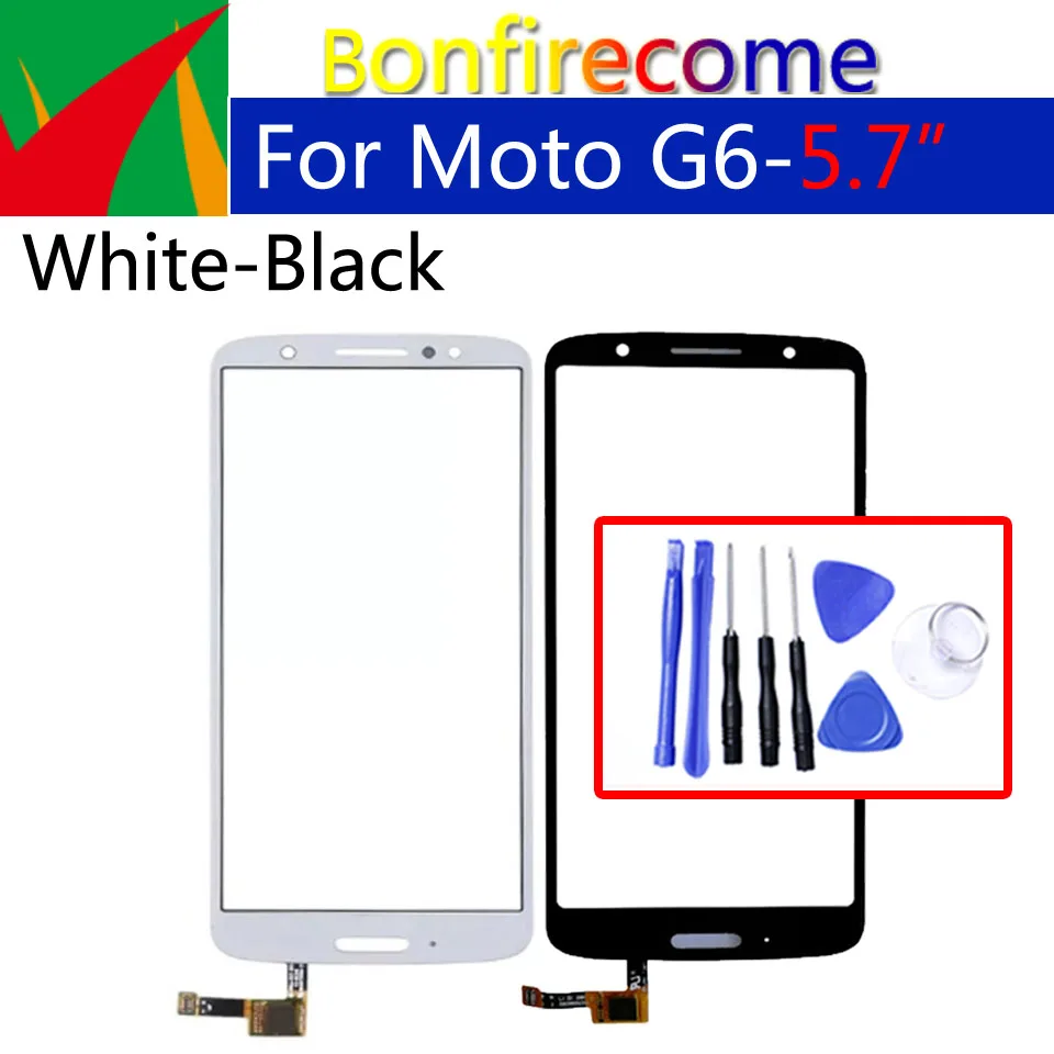 

Сенсорный экран для Motorola-Moto G6 xtмашин XT1925-3, XT1925-5, сенсорный экран, дигитайзер, переднее стекло, сенсорная панель, замена 5,7 дюйма