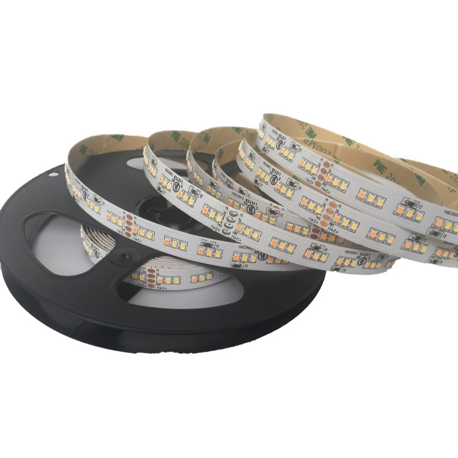 [Seven Neon] 5 м 2216 SMD Светодиодная лента 10 мм DC24V 252 светодиодный/м 20 Вт 3 цвета Затемнения CRI> 90 7-10LM микро 2216 светодиодный гибкий свет