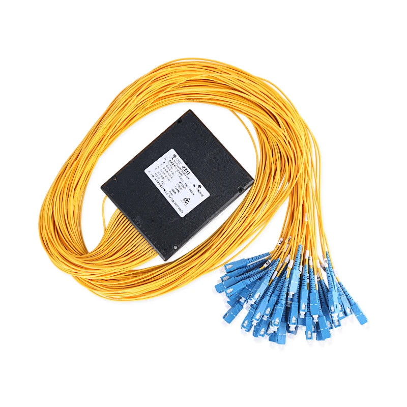 Optical Splitter 1x64 Box Type PLC FC UPC SC UPC Fiber Optics Connector Patch Cord Pigtails Carrier Grade Factory Supply