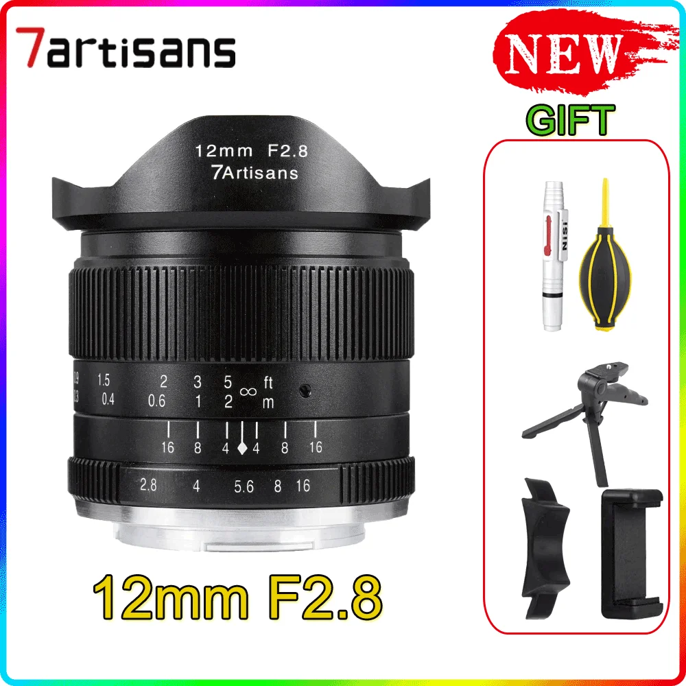 

Lens 7artisans 12mm F2.8 Ultra Wide Angle Lens For E-mount Aps-c Mirrorless Cameras A6500 A6300 A7 Manual Focus Prime Fixed
