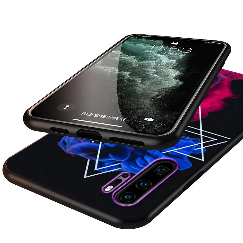 

Fashion Colorful logo For Huawei Y9S Y8S Y6S Y9A Y7A Y8P Y7P Y5P Y6P Y7 Y6 Y5 Pro Prime 2020 2019 Black Soft Phone Case