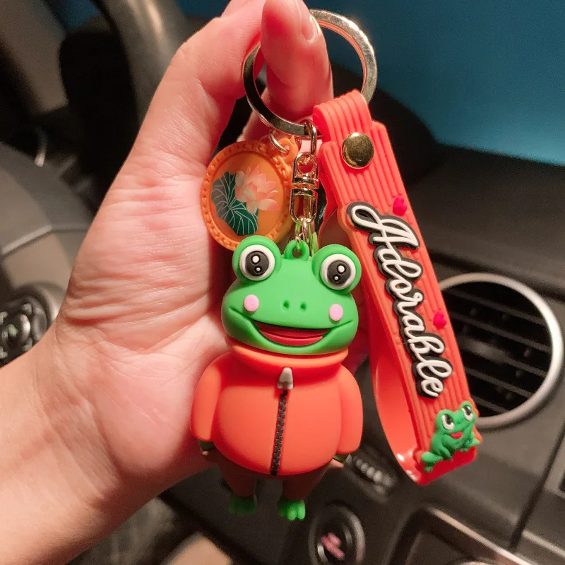 Новые модные мультяшные свадебные брелоки лягушка принц креативные силиконовые