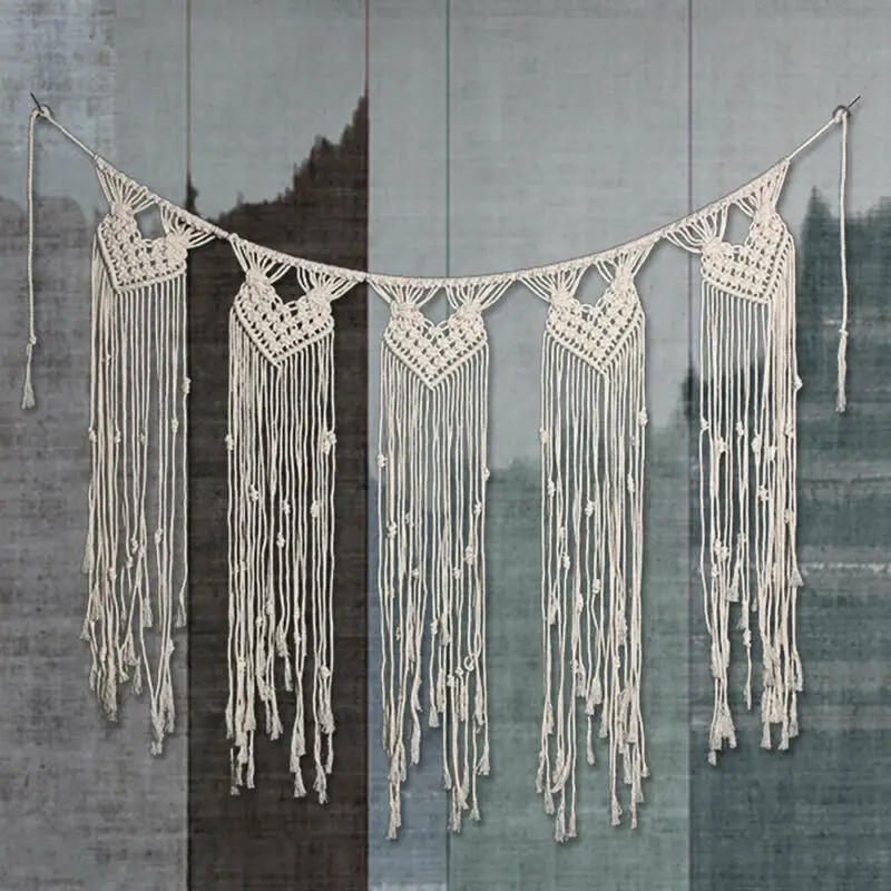 Макраме стене висит Boho Chic чешские домашний геометрический художественный Декор