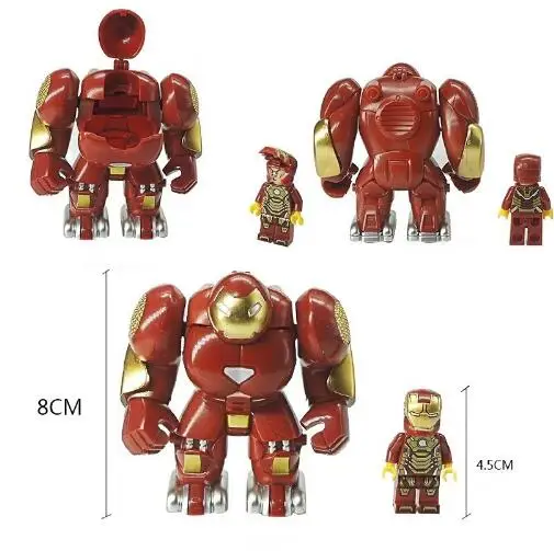 4 шт./лот Mr298 DC Marvel es с халкбастером модель строительные блоки обучающая игрушка