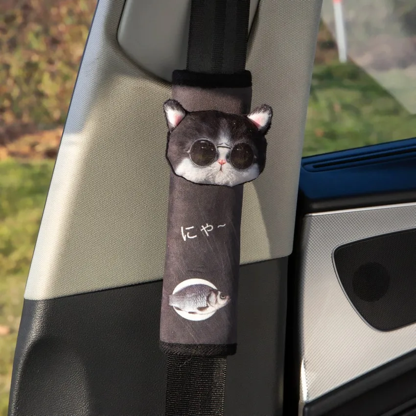3D, с принтом "Собака" Кошка Facecar подголовник Подушка сиденья Ремни крышка подкладка милые Шея подушка для отдыха авто подушка для шеи защитная подушка в виде хаски, косплей Shiba «Лисья Секретная служба»(Inu