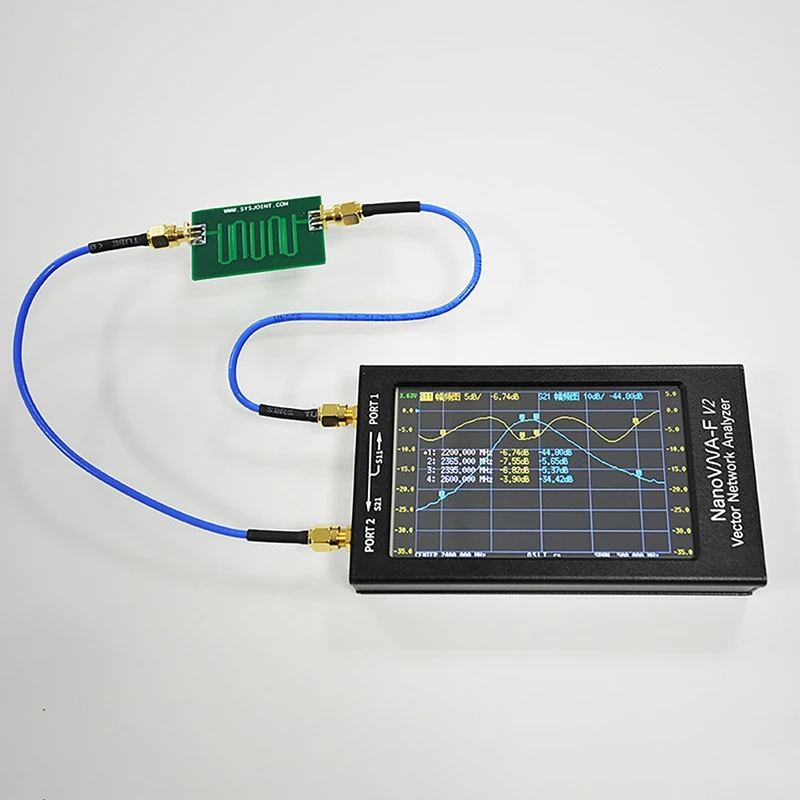 Для NanoVNA-V2 F 50K-3G 4 3 дюймов вектор сетевой анализатор HF VHF Любительская Рация 50