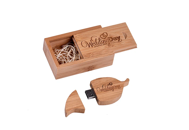 JASTER usb 3,0 usb флэш-накопитель деревянный лист+ коробка карта памяти, Флеш накопитель 4 ГБ 16 ГБ 32 ГБ 64 ГБ 128 ГБ флешка, подарок логотип на заказ