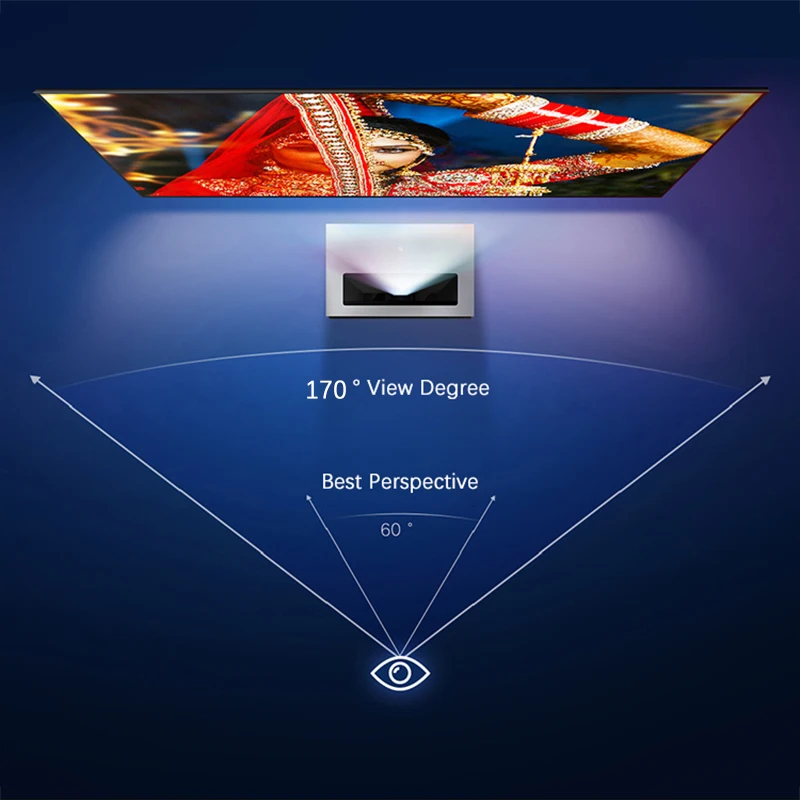 ALR экран ALINCOO 120 дюймов черные ворота ультракороткий фокус световая занавеска