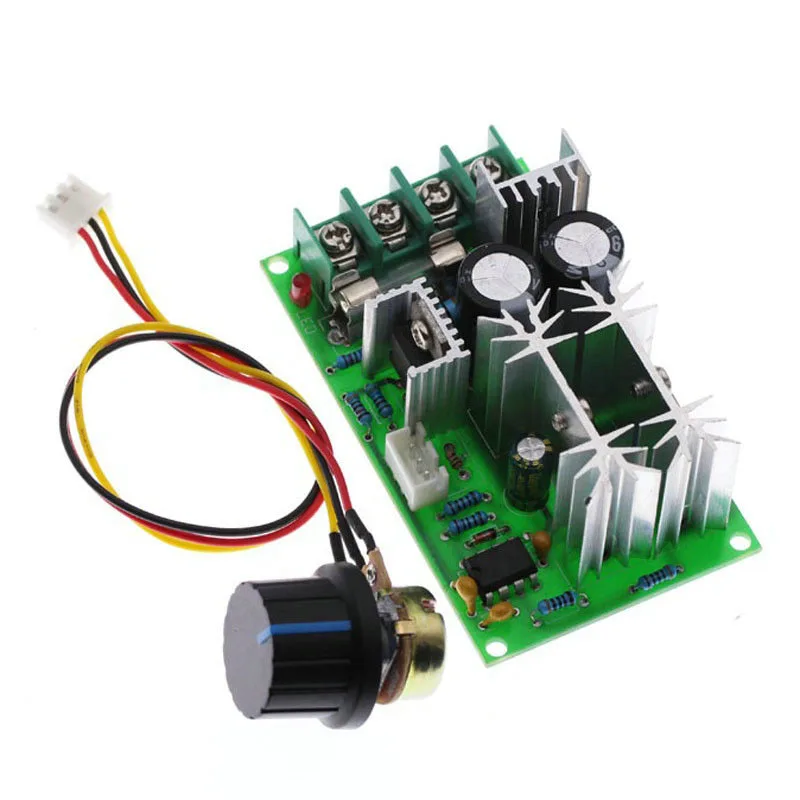 

DC 6-60V DC Motor Speed Regulator 12V 24V 36V 48V High Power Drive Module PWM Motor Speed Controller 20A Current Regulator