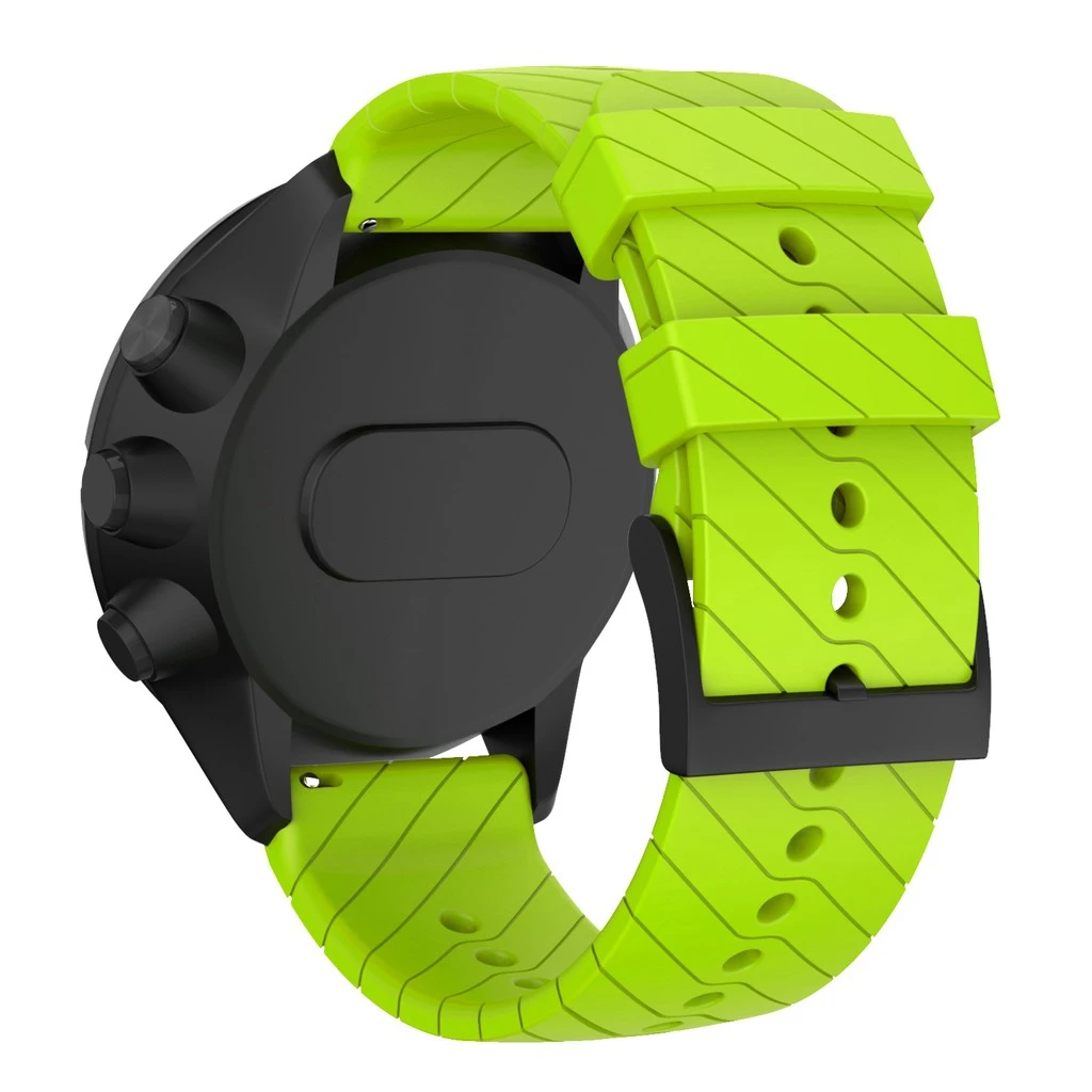 Силиконовый ремешок eiEuuk для часов совместимый с Suunto 9/9 Baro медный Спортивный