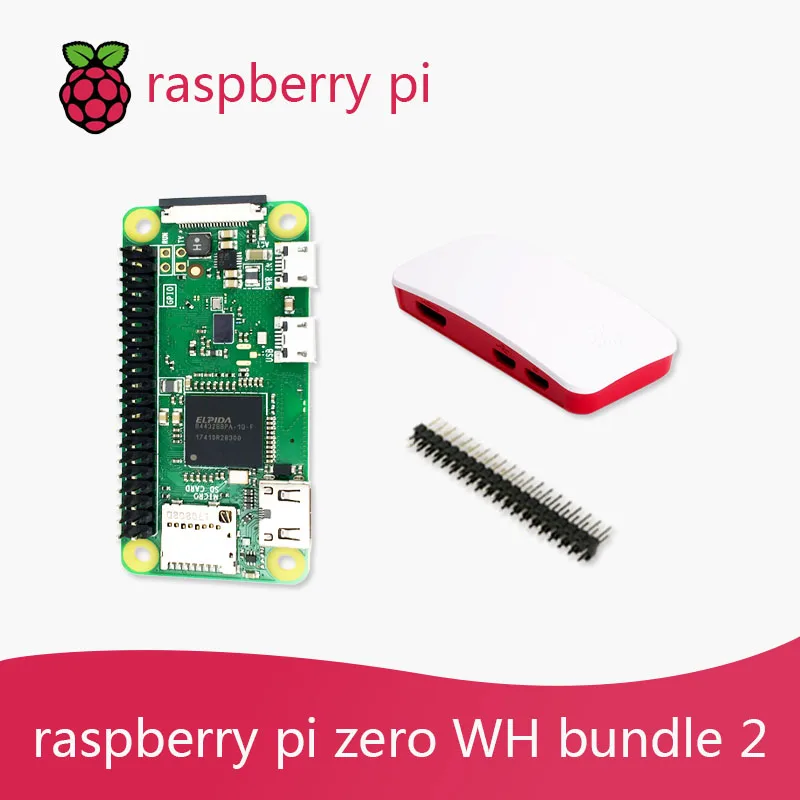 Одноъядерный процессор Raspberry Pi Zero WH DEV Kit 1 ГГц 512 МБ ОЗУ 2 4 Wi-Fi Bluetooth 4.1 комплект