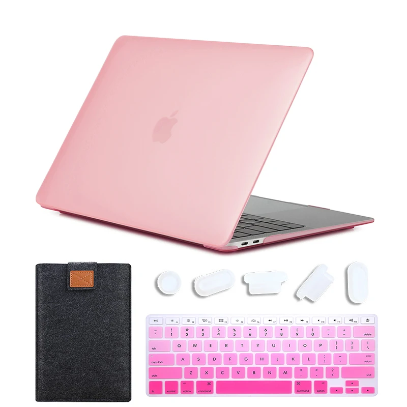 Matte Pink MTT матовый чехол для ноутбука Macbook Pro 13 15 дюймов Жесткий Чехол для mac book Air Pro retina 11 12 13 15 Сенсорная панель сумка для ноутбука - Цвет: Matte Pink