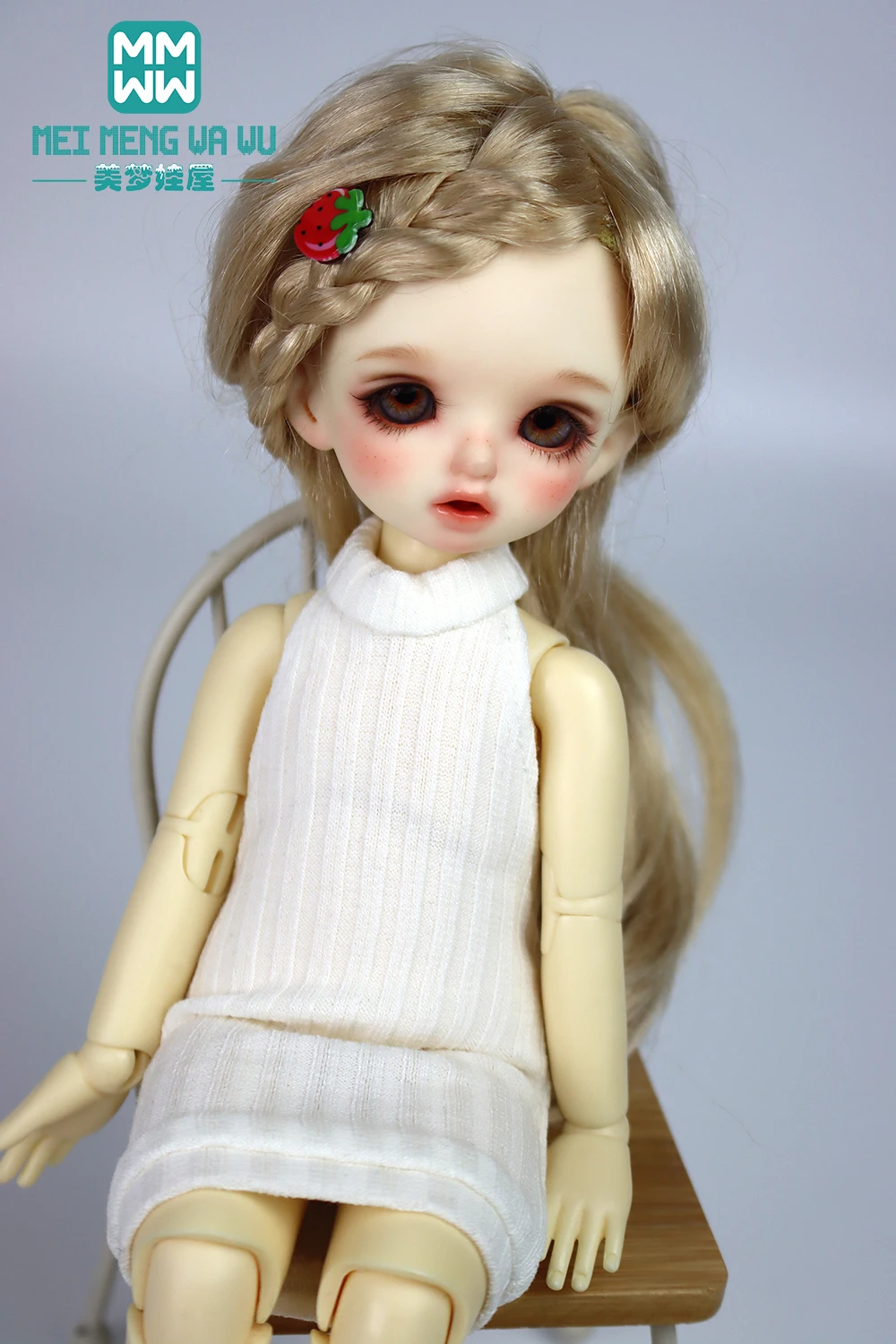 

Clothes for doll fits 28cm-30cm 1/6 YOSD BJD Doll Fashion halter sweater Christmas gifts for kids